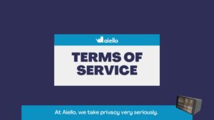 Aiello voice assistant terms of service